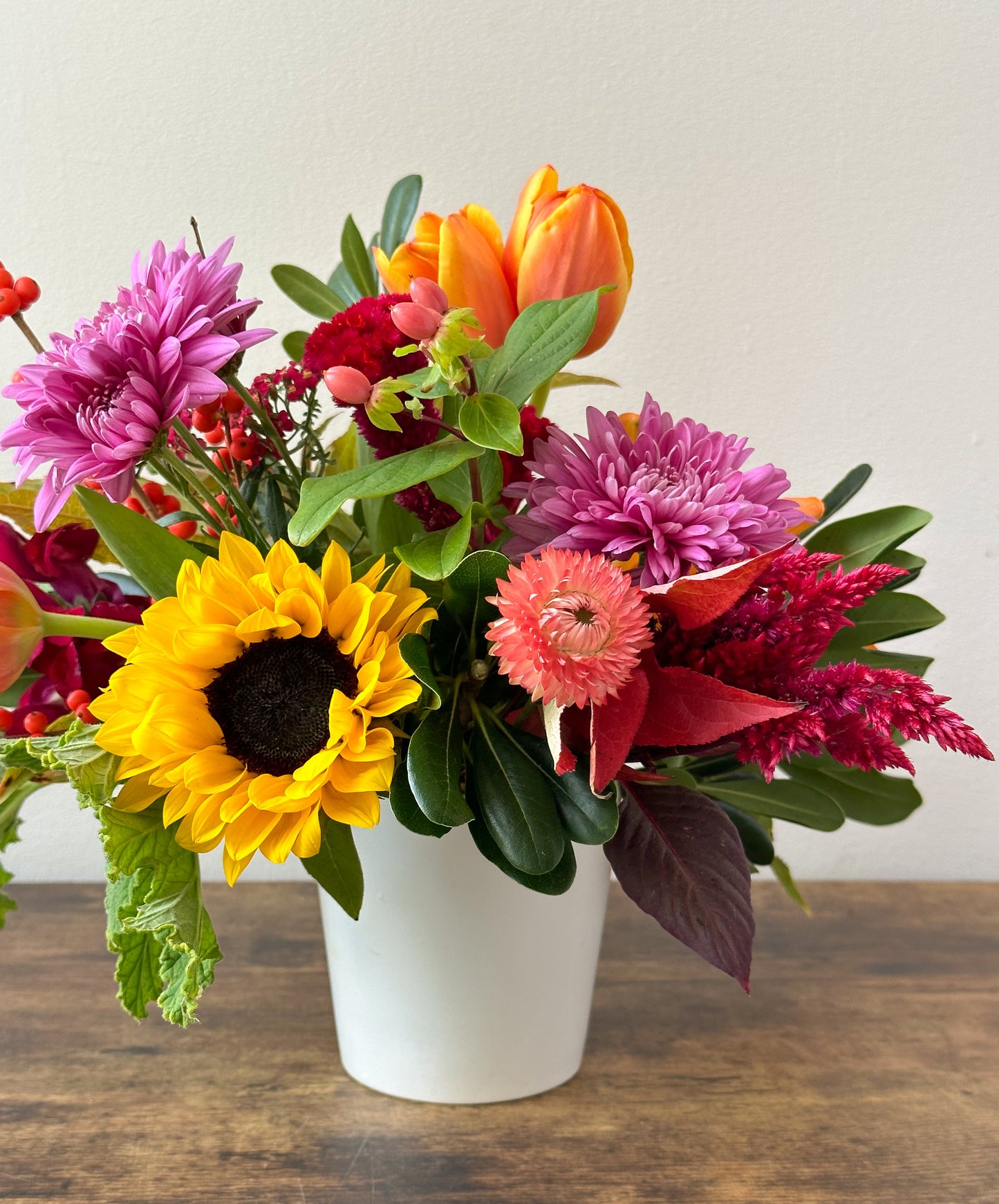 Petite White Matte Vase - Four