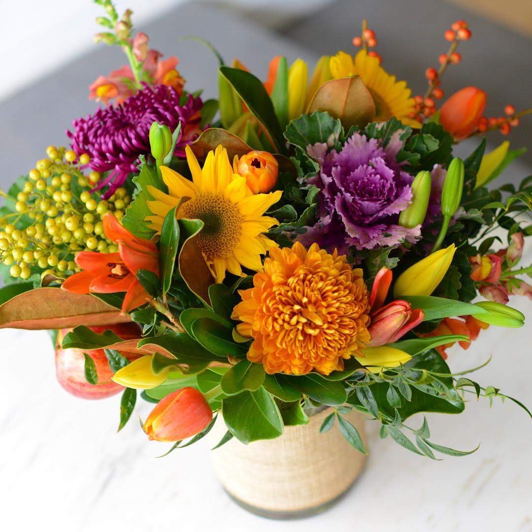 Thanksgiving - Large Vase Arrangement