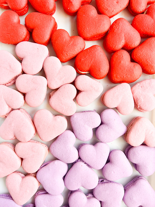 Locally Handmade Heart Macarons