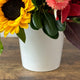 White Matte Ceramic Vase - Five
