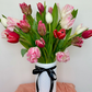Tall White Dimple Vase