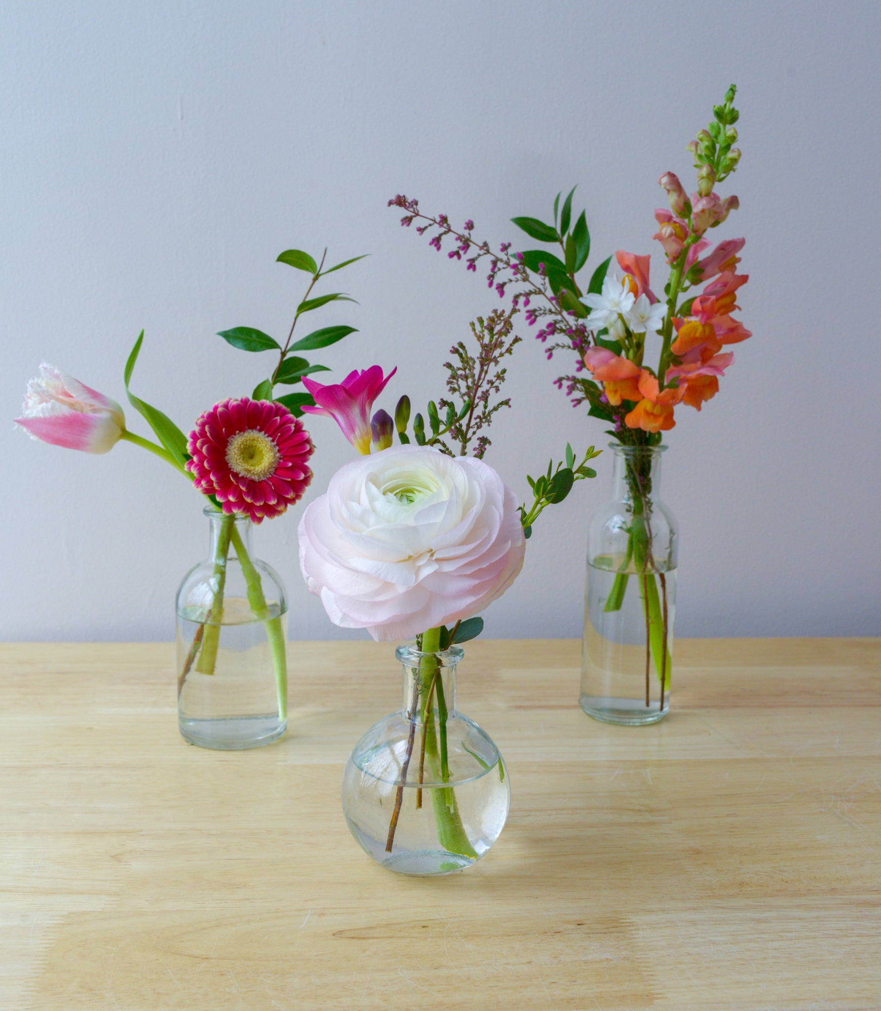 Bud Vases filled