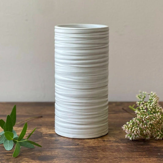 White Everest Vase