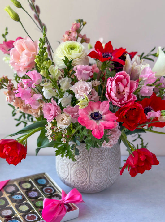 The Beloved: Premium Blooms + Artisanal Chocolates