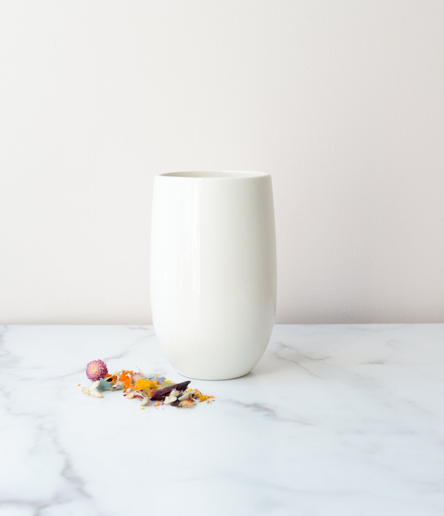 white porcelain vase add on